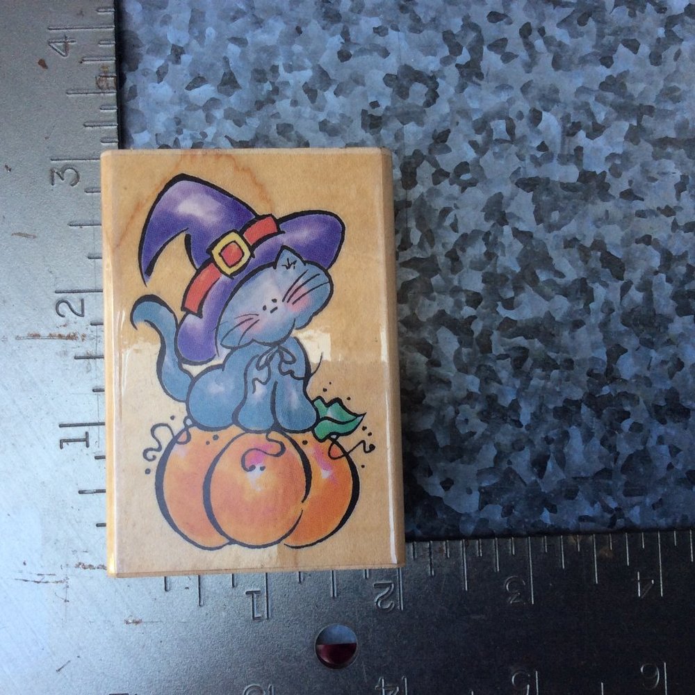 Penny Black Pumpkin Cat 2000
